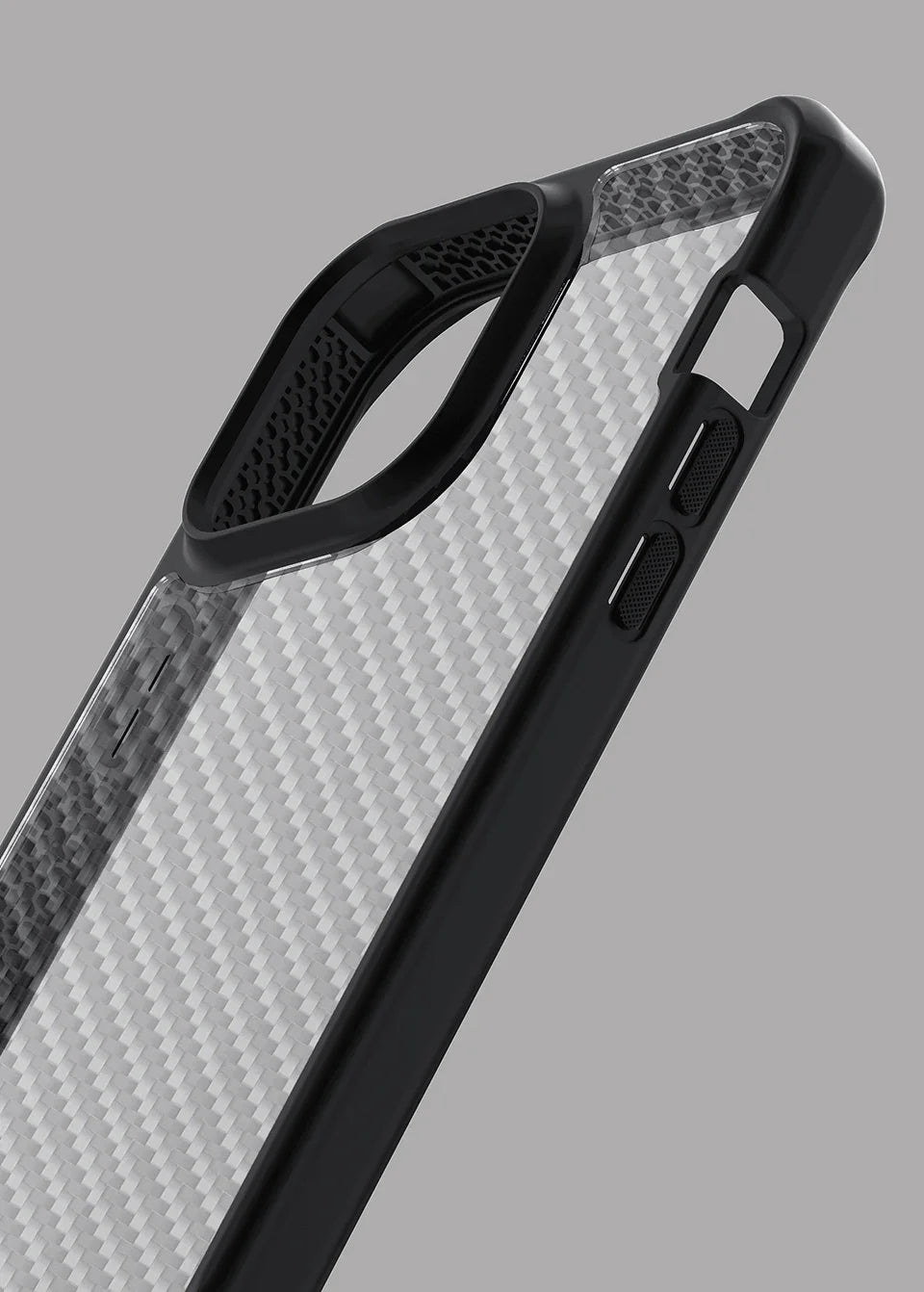 Itskins Hybrid Tek iPhone 14 Pro Max Case - Black And Transparent - Tashqila Itskins Hybrid Tek iPhone 14 Pro Max Case - Black And Transparent - Tashqila